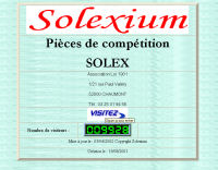 Site de l&acute;association Solexium